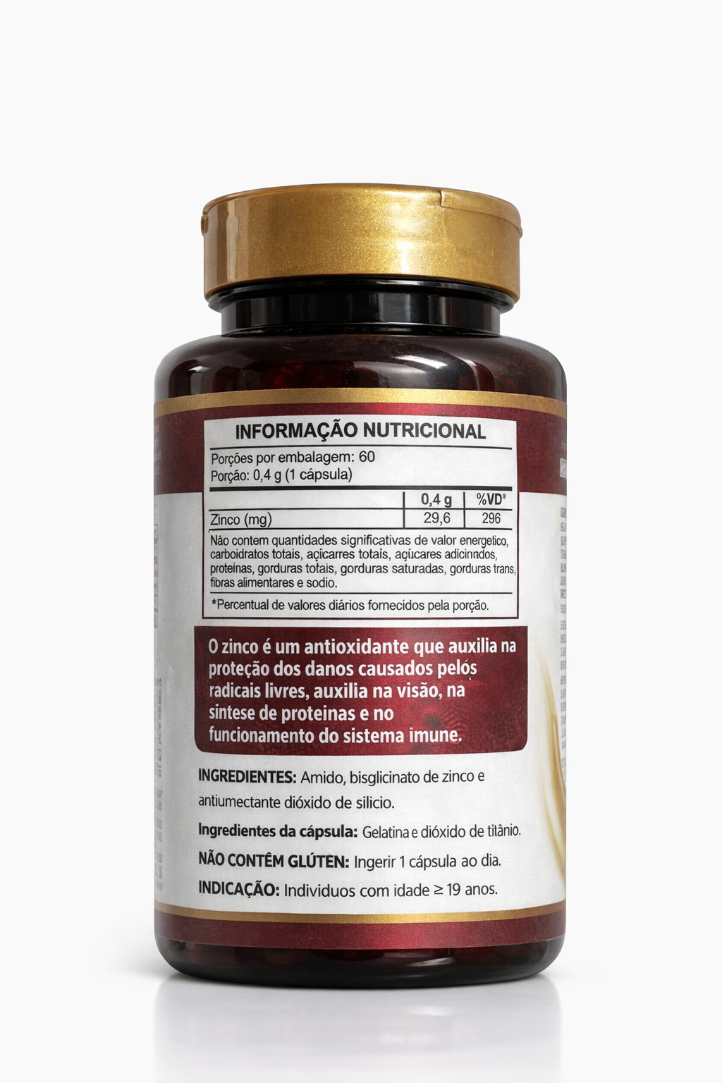 Zinco Quelado - HerboLab (400mg)